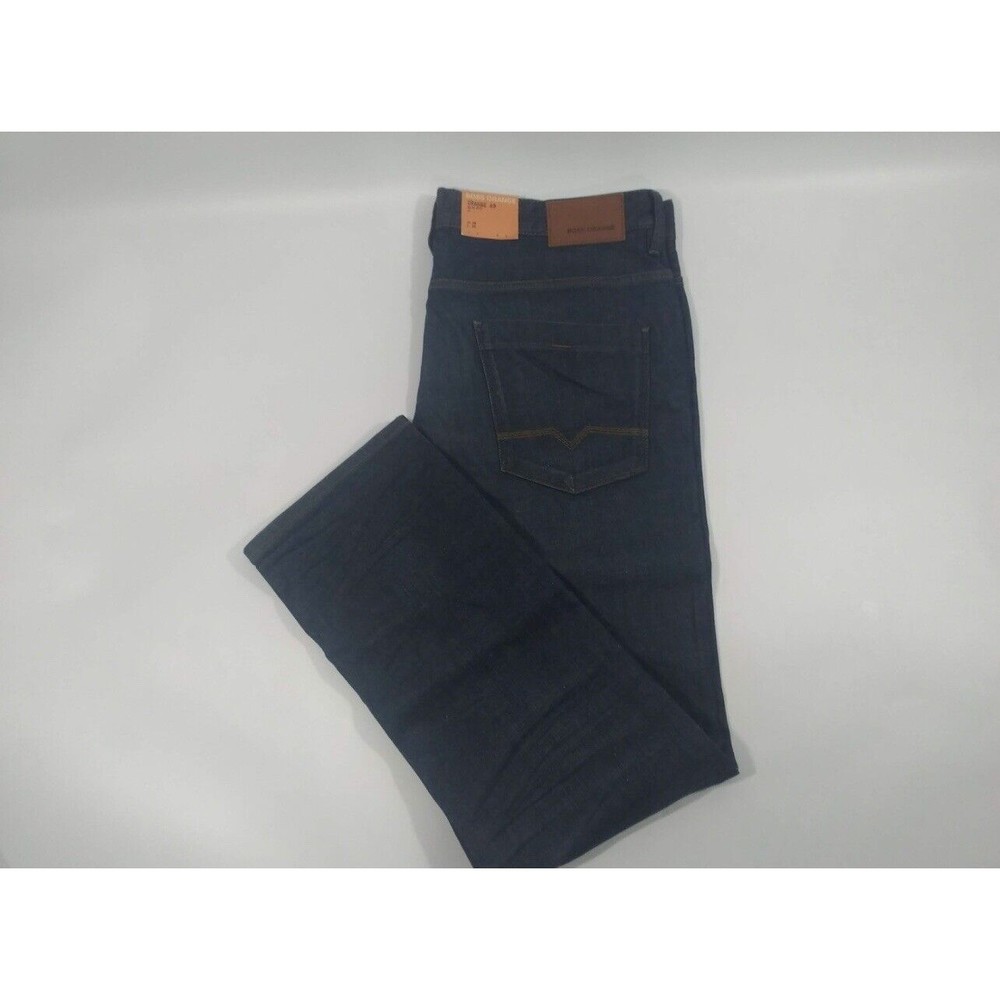 BOSS HUGO BOSS ORANGE 63 SLIM FIT BLUE DENIM SIZE 38X32 ZIP FLY NEW NWT